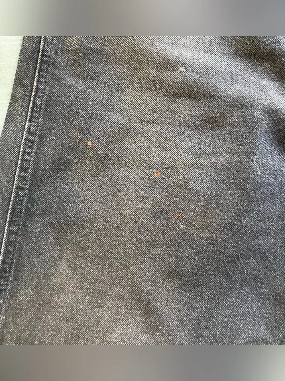 Wrangler | 36 x 30 Vintage Distressed Worn Black Denim Jeans